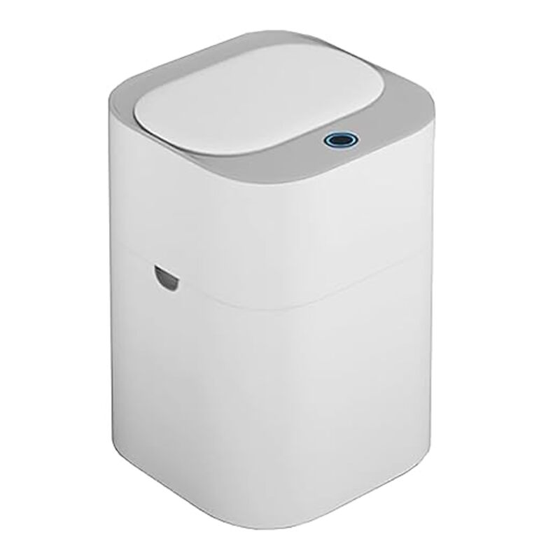 Limitless Automatic Adsorption Electronic Waste Bin, Smart Sensor, White Trash Bin, Touchless, Bathroom, Kitchen, Bedroom, 14L