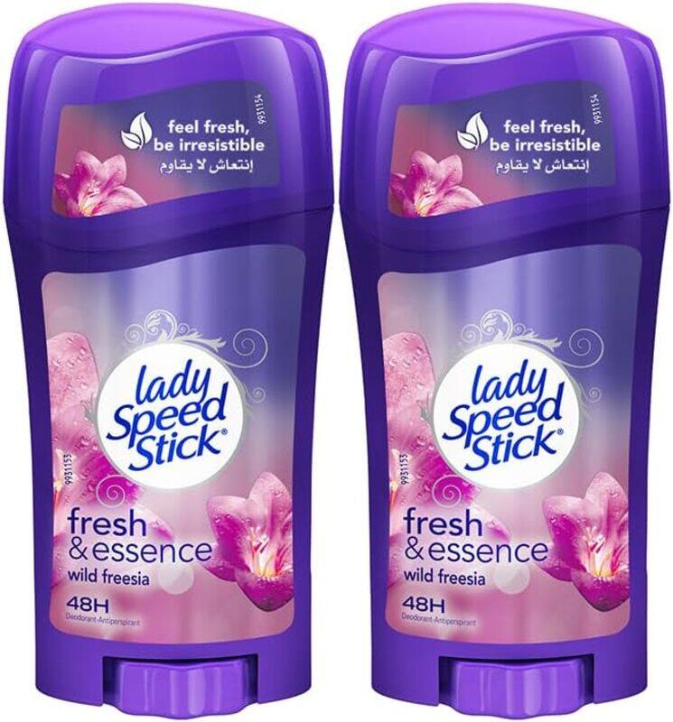 

Lady Speed Stick Fresh Essence Antiperspirant Deodorant, Wild Freesia, 65G - Pack Of 2