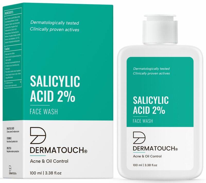 

DERMATOUCH Salicylic Acid 2% Face Wash, For Acne & Oil Control, Suitable to All Skin Types - For both Men & Women - 100 ml