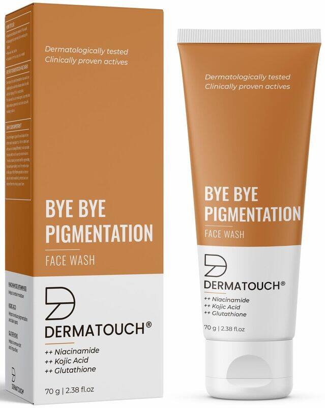 

DERMATOUCH Bye Bye Pigmentation Face Wash, Anti Pigmentation for Women/Men with Niacinamide, Kojic Acid, & Glutathione - 70G