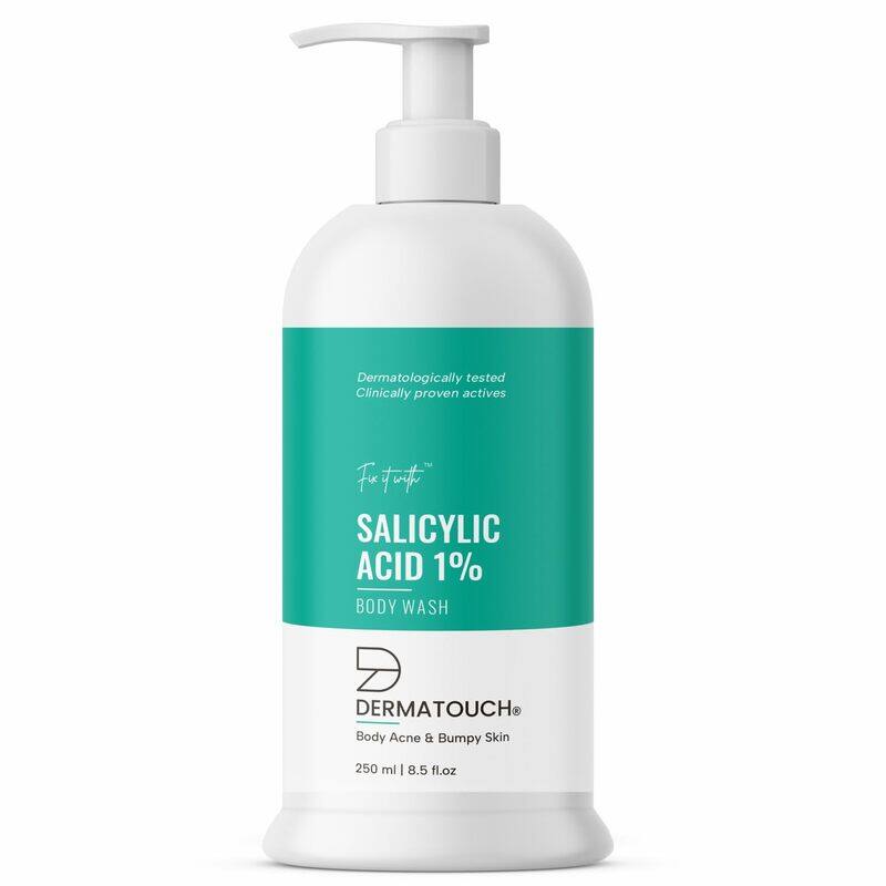 

DERMATOUCH Salicylic Acid 1% Body Wash, For Body Acne & Bumpy Skin, Suitable to All Skin Types - For both Men & Women - 250 ml