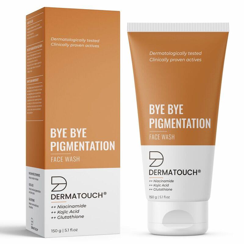 

DERMATOUCH Bye Bye Pigmentation Face Wash, Anti Pigmentation Face Wash For Women/Men With Niacinamide, Kojic Acid, & Glutathione (150G)