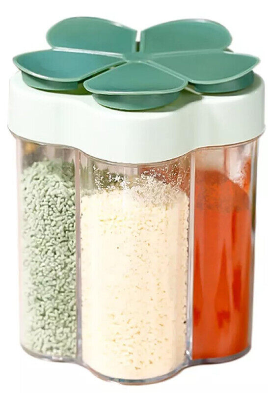 

Limitless 5 in 1 Travel Spice Shaker, Compact, Airtight & Convenient for Camping, BBQs, Kitchen, Hiking, Travel and Kitchen, Moisture Proof Spice Cont