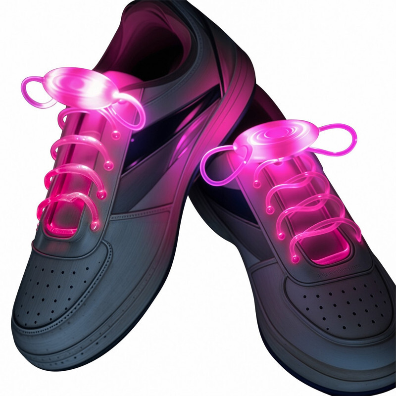 Remax Mena Pair Colorful LED Flash Light Up Shoe Laces Party Disco Shoes Strap Glow Stick 1 Shoelaces Boys Girls Light Up Your Night with 7 Color Modes