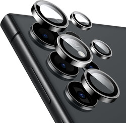 Samsung Galaxy S24 Ultra Camera Lens Protector, Individual Lens Protectors, Scratch-Resistant Ultra-Thin Tempered (Black)