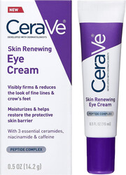 Cerave Eye Cream For Wrinkles Under Eye Cream With Caffeine, Peptides, Free & Ophthalmologist Tested 0.5 Ounces, 0.5 Ounce (Pack Of 1)