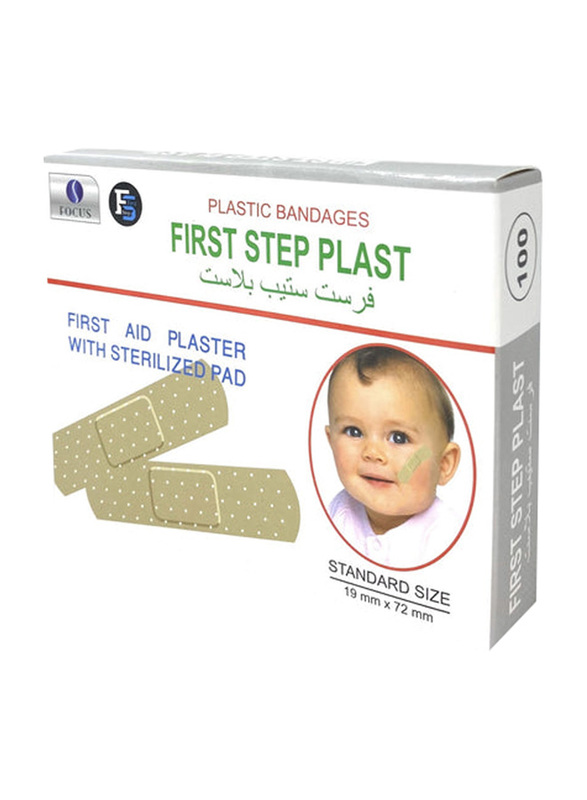 First Step Standard Bandages, 100 Pieces