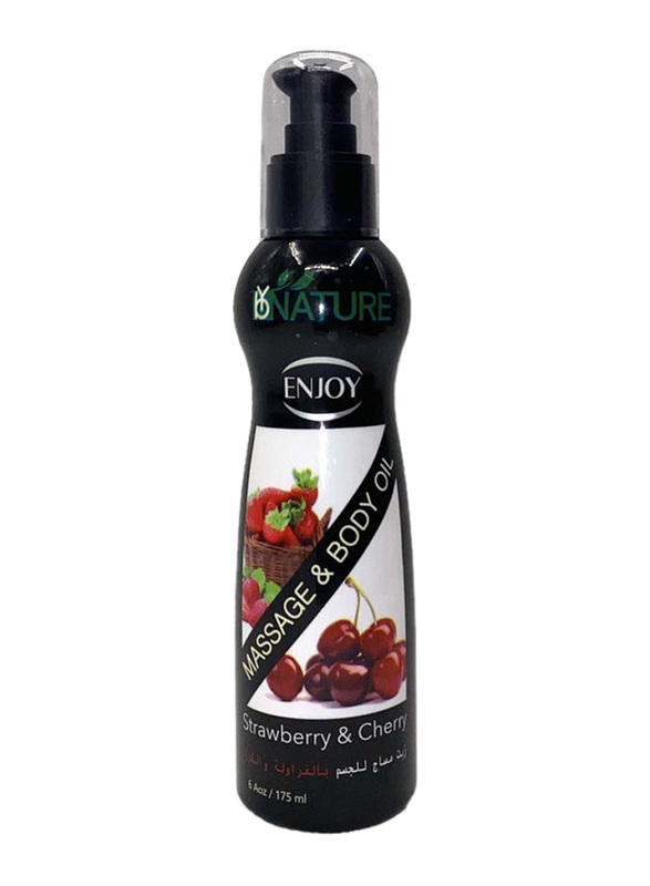 Enjoy Strawberry & Cherry Massage Oil, 175ml