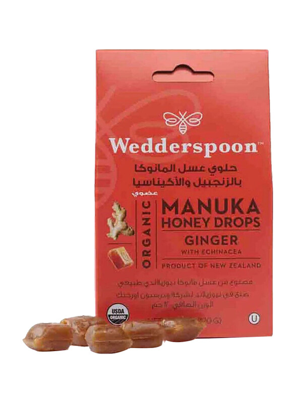 

Wedderspoon Sa Organic Manuk Ginger Honet Drops, 120g