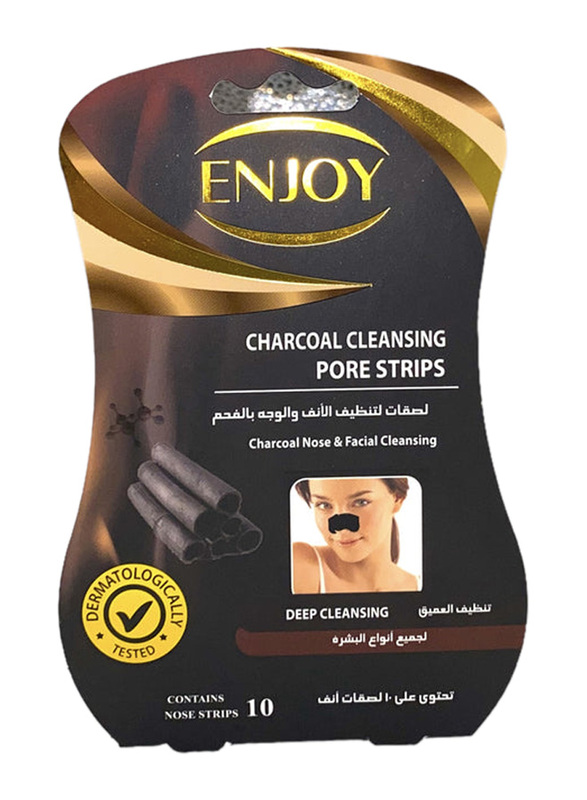 Enjoy Charcoal Nose Strips, 10 Pieces