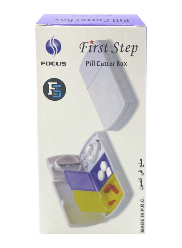 

First Step Pill Cutter Box, White