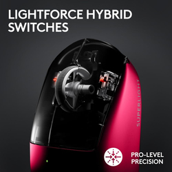 Logitech G PRO X Superlight 2 Wireless Optical Gaming Mouse, Magenta