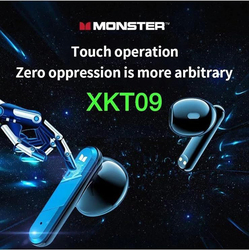 Monster Airmars XKT09 True Wireless Gaming Earphones, Blue