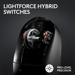 Logitech G PRO X Superlight 2 Wireless Optical Gaming Mouse, Black