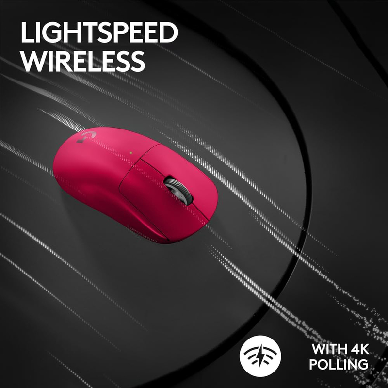 Logitech G PRO X Superlight 2 Wireless Optical Gaming Mouse, Magenta