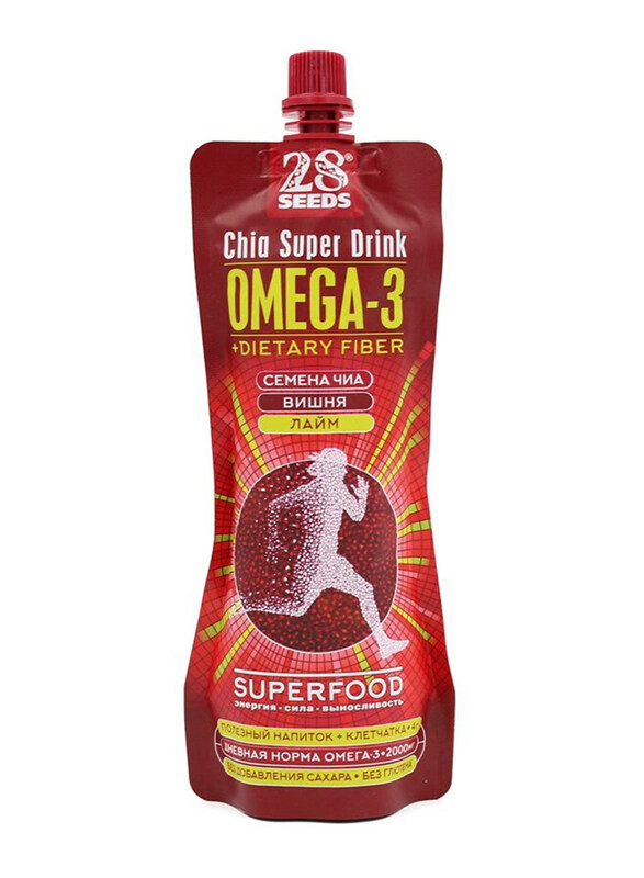

28 Seeds Superfood Drink with Chia Seeds, 250ml, Cherry & Lime, 3 Pieces