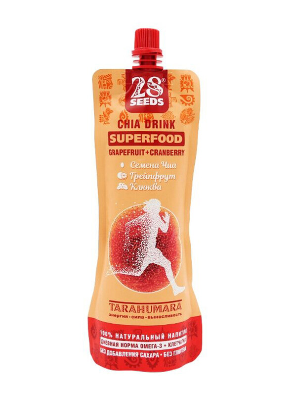 

28 Seeds Superfood Drink with Chia Seeds, 250ml, Grapefruit & Cranberry, 3 Pieces
