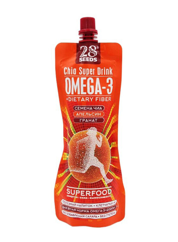 

28 Seeds Superfood Drink with Chia Seeds, 250ml, Orange & Pomegranate