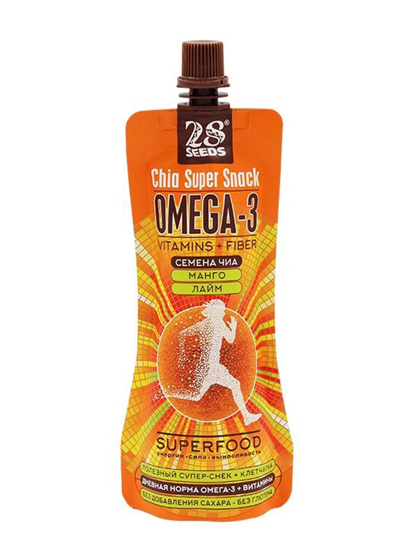 

28 Seeds Super Snack with Chia Seeds, 150ml, Mango & Lime, 3 Pieces