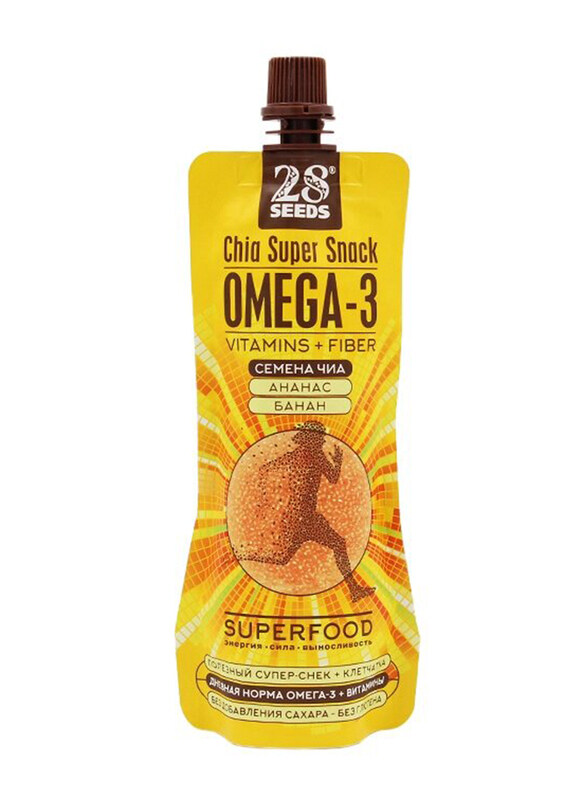 

28 Seeds Super Snack with Chia Seeds, 150ml, Pineapple & Banana, 3 Pieces