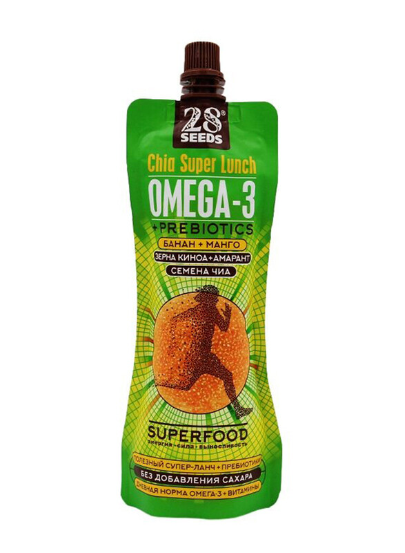 

28 Seeds Super Lunch with Chia Seeds, 220ml, Banana & Mango, 3 Pieces