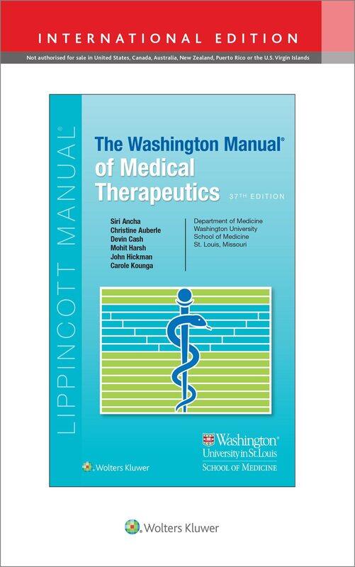 

WOLTERS KLUWER HEALTH The Washington Manual of Medical Therapeutics