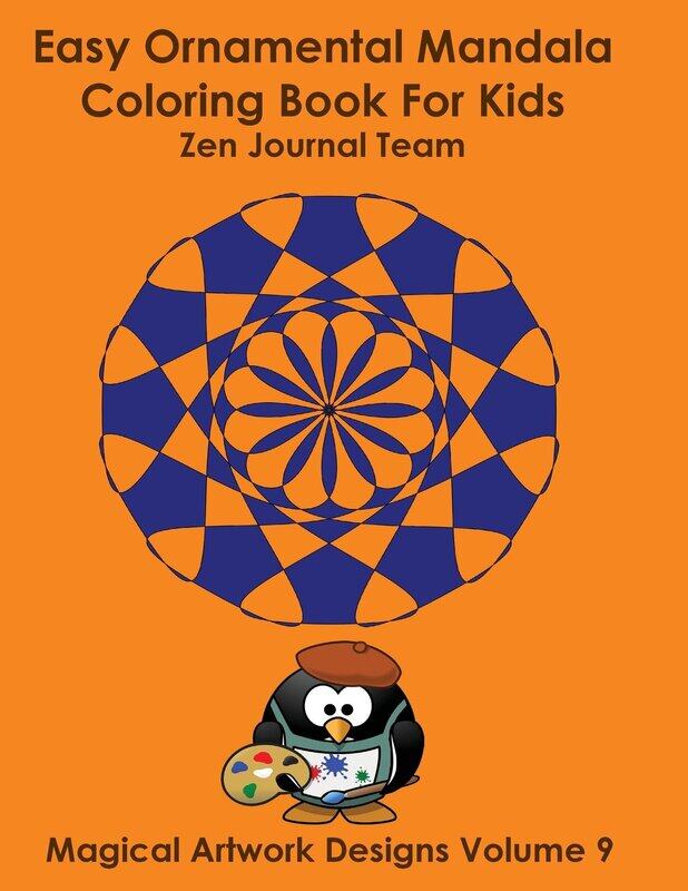 

Easy Ornamental Mandala Coloring Book For Kids
