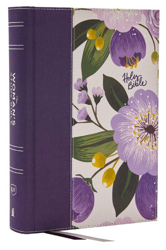 

KJV, The Woman's Study Bible, Purple Floral Cloth over Board, Red Letter, Full-Color Edition, Comfort Print: Receiving God's Truth for Balance, Hope,