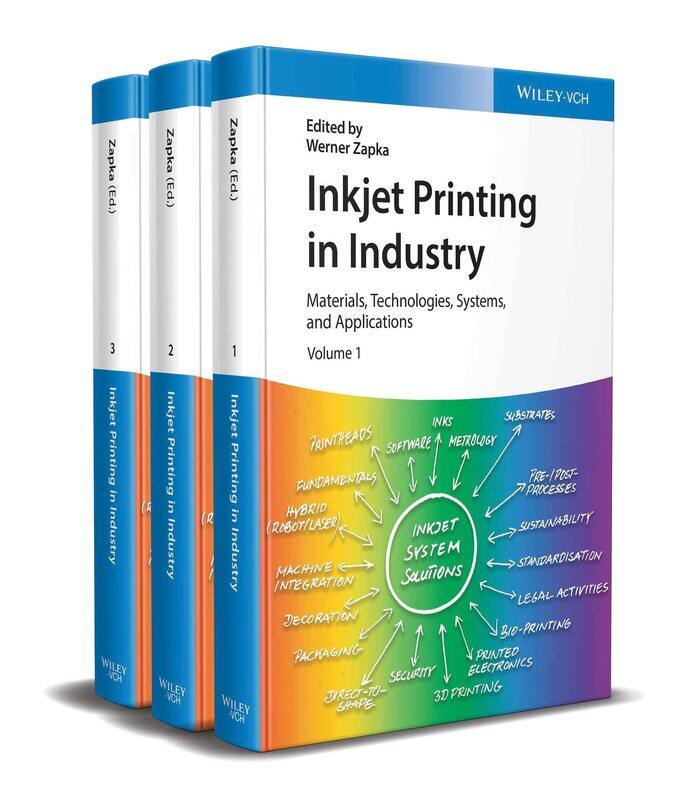 

Inkjet Printing in Industry: Materials, Technologies, Systems, and Applications, 3 Volumes
