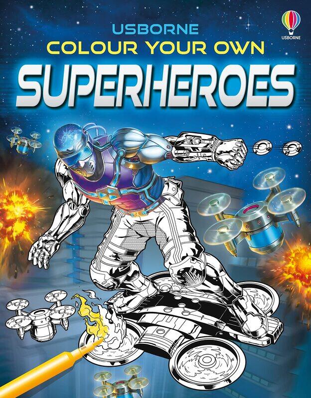 

Colour Your Own Superheroes