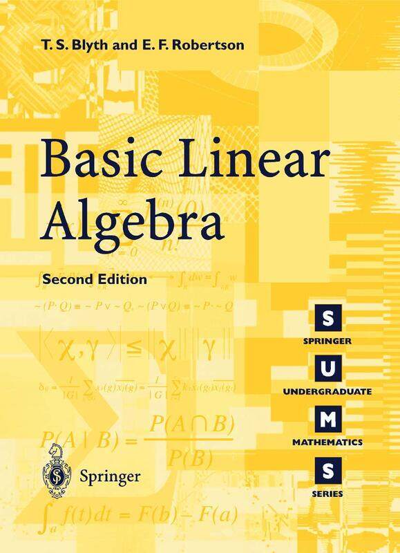 

Springer Basic Linear Algebra