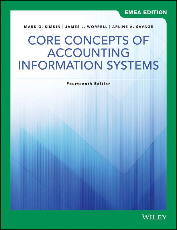 

WILEY Core Concepts of Accounting Information Systems