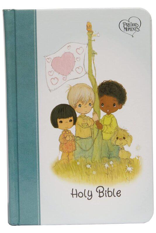 

NKJV, Precious Moments Small Hands Bible, Hardcover, Teal, Comfort Print: Holy Bible, New King James Version