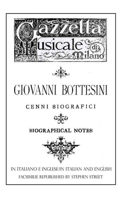 

Giovanni Bottesini Cenni Biografici/Biographical Notes