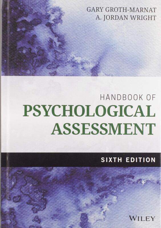 

Handbook of Psychological Assessment