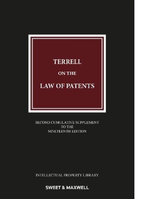 

Terrell on the Law of Patents (2nd Supplement)