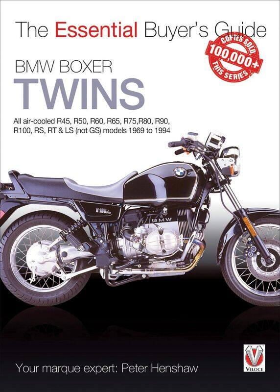 

BMW Boxer Twins: All air-cooled R45, R50, R60, R65, R75, R80, R90, R100, RS, RT & LS (Not GS) models 1969 to 1994