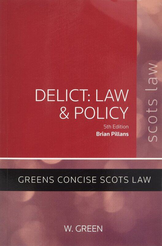 

Delict: Law and Policy