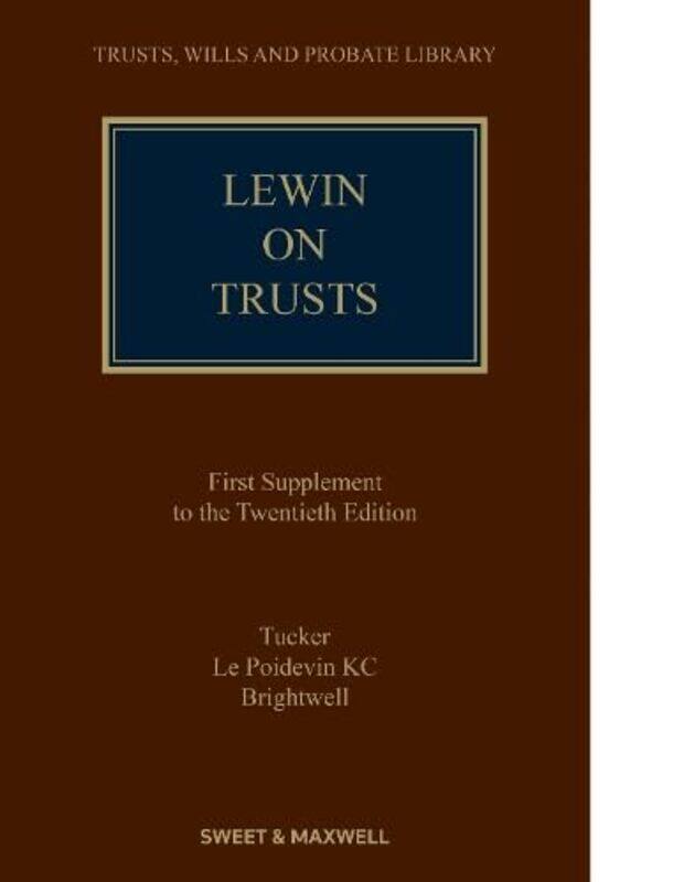 

Lewin on Trusts (1st Supplement)
