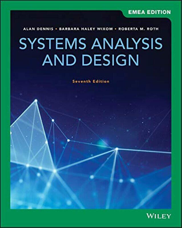 

Systems Analysis and Design