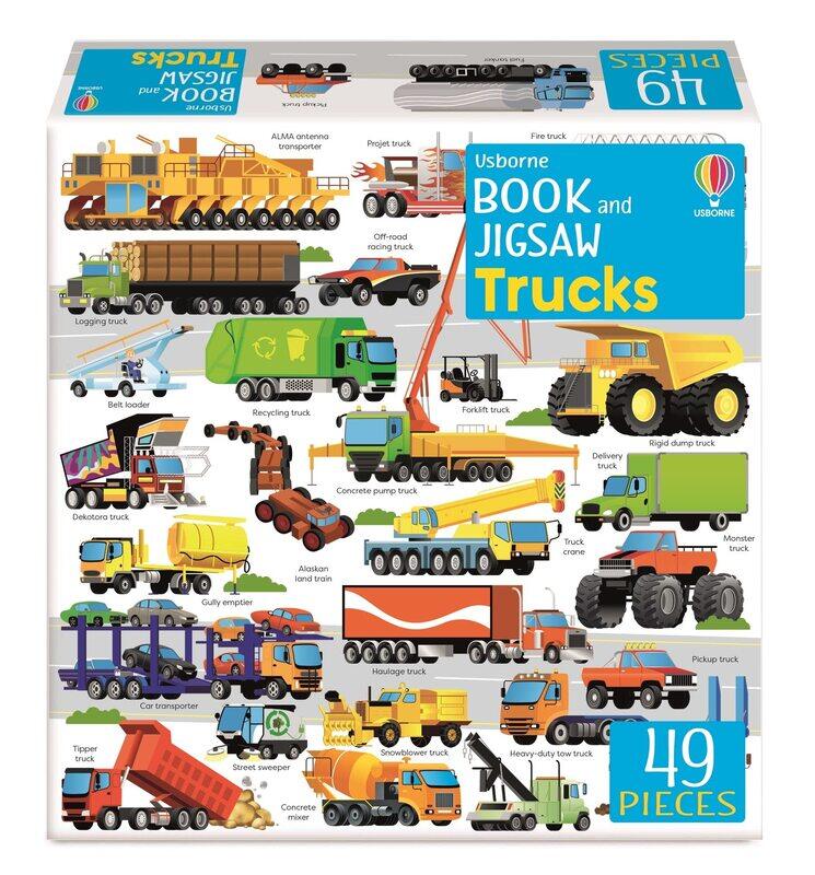 

Usborne Publishing Book and Jigsaw Trucks