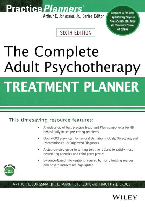 

The Complete Adult Psychotherapy Treatment Planner