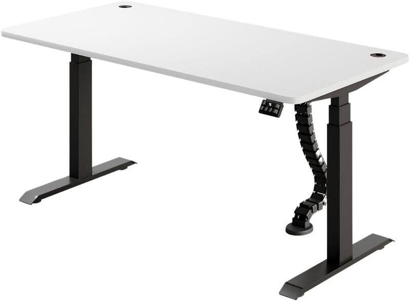 

AFTERWORK Neo Max Electric Height Adjustable Standing Desk, Gaming Home Office Table, Dual Motor, Ergonomic Design, 140x75 cm, Black Table Top & Frame