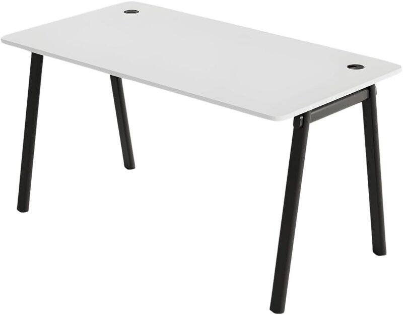 

WORKSPACE Ava Gaming Home Office Desk: Executive Design, 120x70cm Ergonomic Computer Workstation for Gamers and Professionals (White/Black)