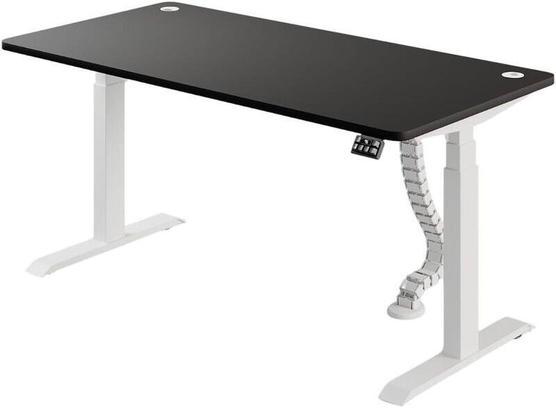 

AFTERWORK Neo Max Electric Height Adjustable Standing Desk, Gaming Home Office Table, Dual Motor, Ergonomic Design, 120x70 cm, Black Table Top & Frame