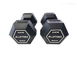 Liftdex Hexagon Shape Dumbbells Set of 2 for Home & Gym with Rubber Handle 7.5 Kgs Each