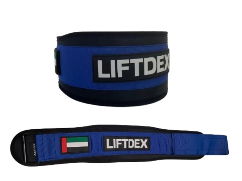 Liftdex Weight Lifting Belt Blue - Small