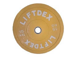 Liftdex 3D Rubber Bumper Weight Plates Set of 2 Green - 10 Kgs Each