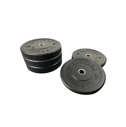 Liftdex Hi-Temp Rubber Weight Plates Set of 2 Black - 15 Kgs Each