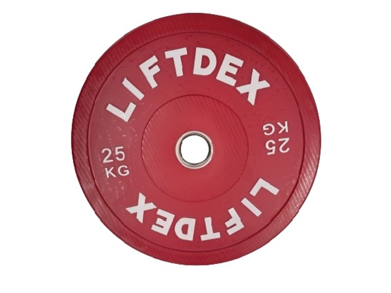 Liftdex 3D Rubber Bumper Weight Plates Set of 2 Blue - 20 Kgs Each